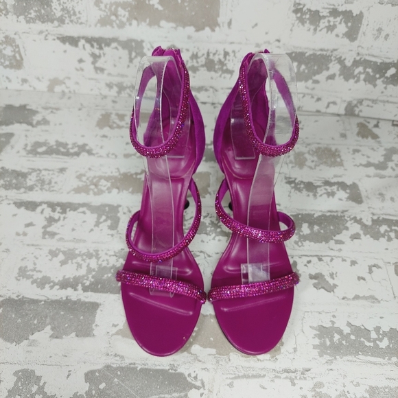 New Marc Fisher LTD. Women's Carita Purple High Heel Sandals i93 - Picture 5 of 11